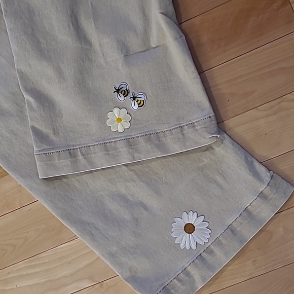 Jeans beige strechy wide leg - Picture 5 of 9